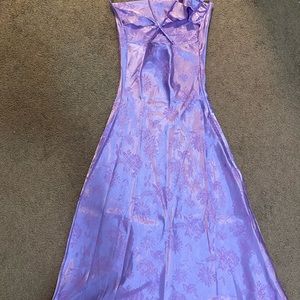 Jacquard satin cami dress